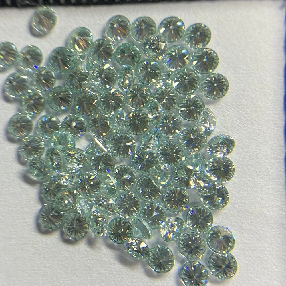 1carat Per Bag Melee Size  1mm 1.1mm  1.2mm Green Blue Black Diamond Loose Moissanite Diamond Stone for Jewelry Making
