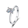 S925 Sterling Silver Wedding April Birthstone Jewelry Radiant Emerald Cut Monissanite Baguette Ring April Moissanite Rings