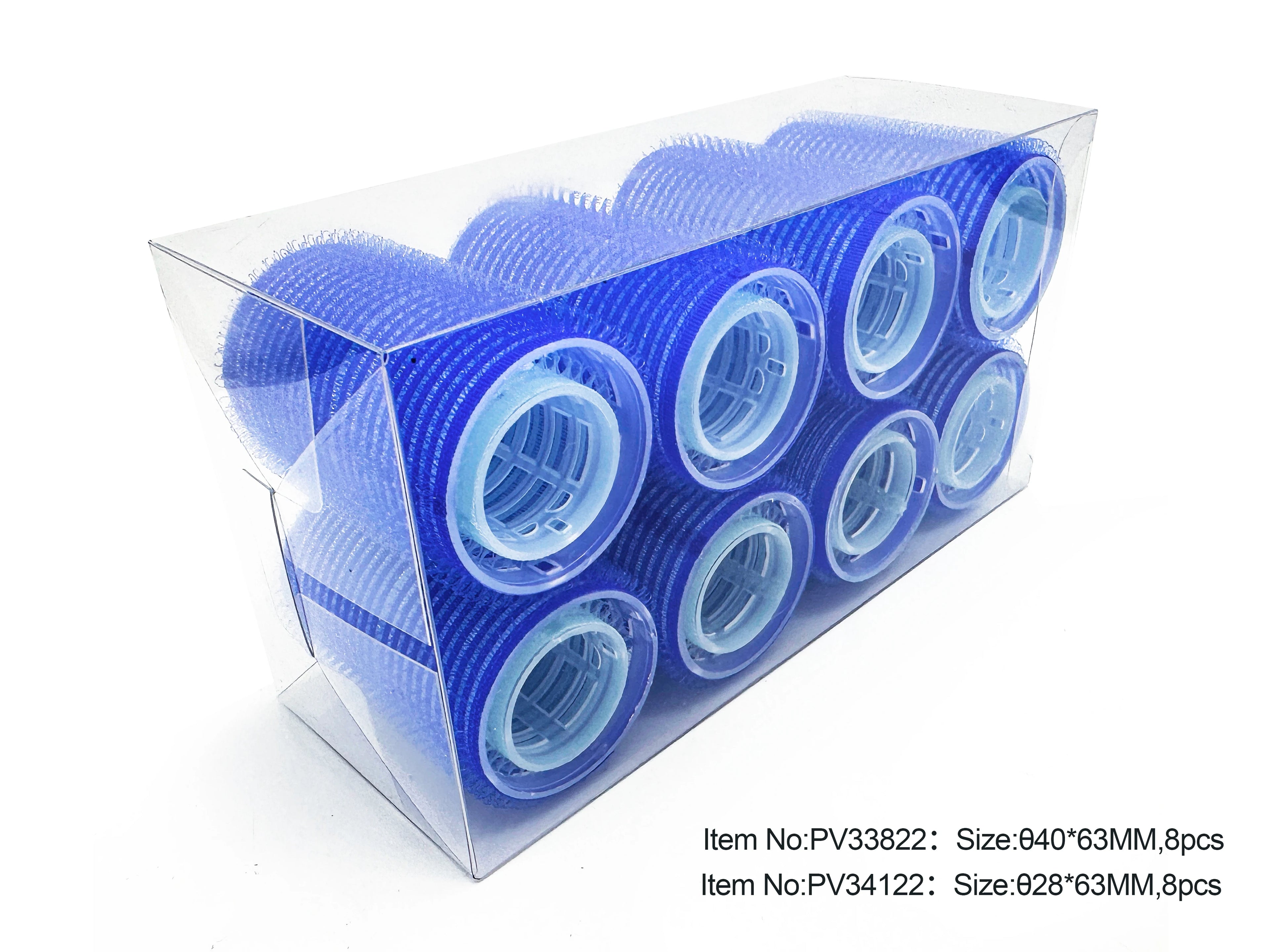 Custom Packaging Magic Plastic Self Grip  Hook Loop Hair Rollers
