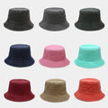 Hot Sale Retro Fisherman Bucket Hat Washed Faded Cotton Solid Color Breathable for Outdoor Sun for Fishing Men and Women