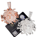 Fine Jewelry Pass Diamond Tester 3D Medusa Charm Iced Out 925 Sterling Silver VVS Moissanite Snake Medusa Diamond Pendant