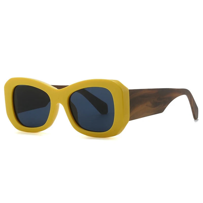 STORY KDD5602 Fashion Candy Color Sunglasses Big Round Frame Wide Arms Sun Glasses Women Oval Shades Glasses