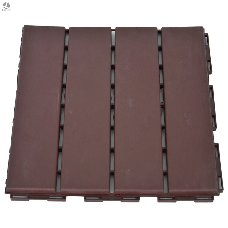 Patio & Deck Tiles Composite Eco-Friendly Anti-Slip Modern Design DIY for Porch Poolside Balcony Backyard