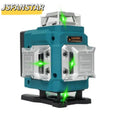 4d 16 Lines Smart 4 d Digital Laser Levels Rotary 360 Green Laser Light New 2 Batteries