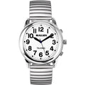 Talking Watch Visually Impaired People Quartz Luxury Men Women Stainless Steel English Talking Watch for Blind People