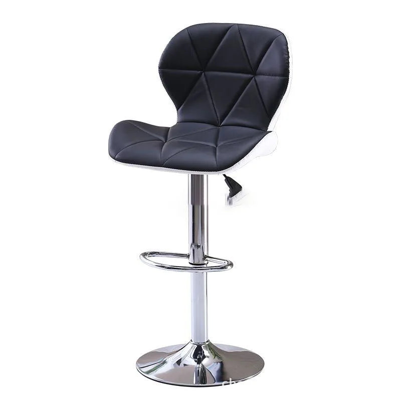 Modern High-Back Bar Stool for Home Use for Hotel Dining Leather Material Direct Supply by Manufacturer with Lift Front Desk