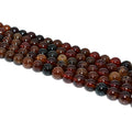 Wholesale Natural Orange Garnet Loose Gemstone Beads 6/8/10mm Round Shape for DIY Jewelry Making Stone Beads