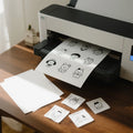 Water-Soluble Printable Embroidery Positioning Sticker for Beginners Eco-Friendly Recycled Material for Clothing Shoes Pattern