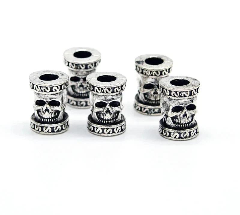 Retro Vikings Accessories Rune Jewelry Valknut Symbol Mjolnir Thor Hammer Hair Braids Beads for Jewelry Making