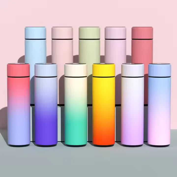 2024 Hot Sell Smart Water Bottle Stainless Steel Tumbler Digital Vacuum Flasks with Custom Logo and Box