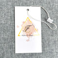 Custom Recycled Paper hang Tag with Printing logo Thick Coated Paper Price Tag Garment Accessories Black Paper Hang Tag