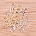 Hollow Infinity Stainless Steel Charm Geometric Numbers 8 Pendant Frame Mold Bezel