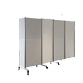 New Arrival Ready to Use 100% Polyester Room Door 160*60cm with Zipper and Base Movable Acoustic Folding Wall Partition