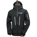 Outdoor 10000mm Hard Shell 3L Rain Hood Unisex Plus Size Windproof Waterproof Jacket Zipper High Performance Breathable Summer