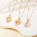 Wholesale No Fade High Quality Stainless Steel Fashion Jewelry 18k Gold Diamond Shell Love Pendant Necklace
