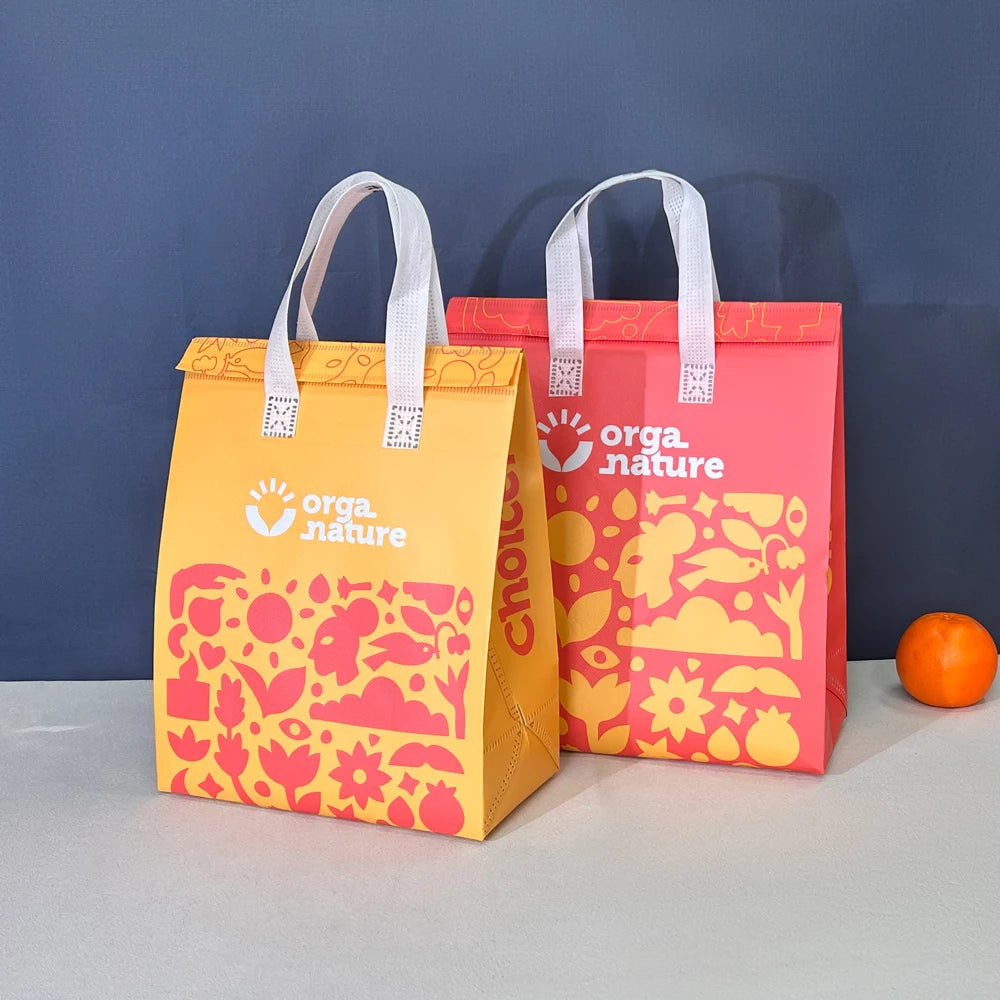 Custom Logo Disposable Cooler Bag Thermal Insulation OEM Lunch Insulated Take Away Good Price Food Storage Transport Solar Panel