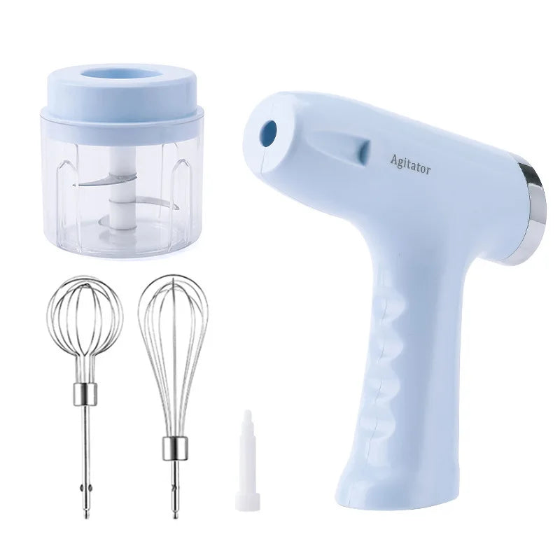 Multifunctional Hand-held Electric Egg Beater Beater Wireless Hand-held Garlic Beater Auxiliary Food Baking Stirring Stick