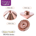 Startnow Penta Fiber Laser Nozzle Connector Heat Sink Radiator Booster for Fiber Laser Cutting Machine Single Layer Laser Nozzle