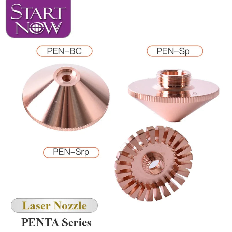 Startnow Penta Fiber Laser Nozzle Connector Heat Sink Radiator Booster for Fiber Laser Cutting Machine Single Layer Laser Nozzle