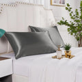 Manufacturer Wholesale Silky Satin Pillowcase 100% Polyester Envelope Style Ultra Large Size Home Hotel Use Woven Solid Pattern