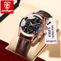 Top Brand Luxury Chronograph Quartz Watch Men Sports Fashion Design Casual Minimalist Wrist Clock POEDAGAR 806 Relogio Masculino