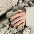 New Arrival Perosinalized Wholesale Jewelry 925 Sterling Silver Special Textured Open Ring Adjustable Jewelry for Women
