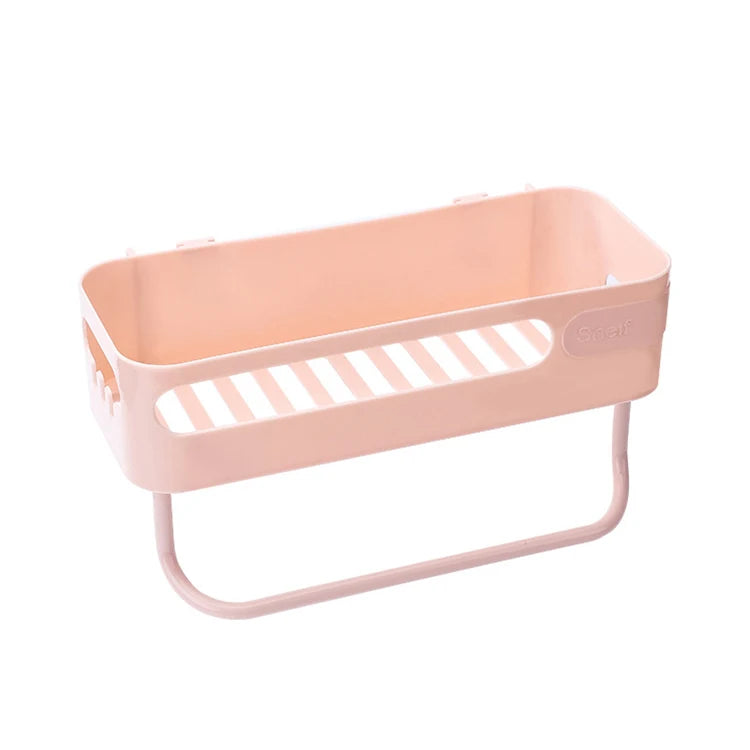 Hot Bathroom Storage Toilet Rack Wall Hanging Toilet Vanity Suction Cup Kitchen Toilet Wall Suction Type Free Punch
