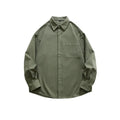 RNSHANGER Korean Style Spring Men's Shirts New Long Sleeve Polo Neck Solid Simplicity Shirt All-match Male Casual Shirts