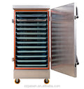 PASEN Gas Chicken Stainless Steel 201 6-Tray Commercial Rice Steaming Cabinet with 30kg Capacity and 40-60min Cycle