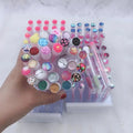 Diamond Eyelash Brush Mascara Brush Replaceable Independent Tube Brushes Mix Color