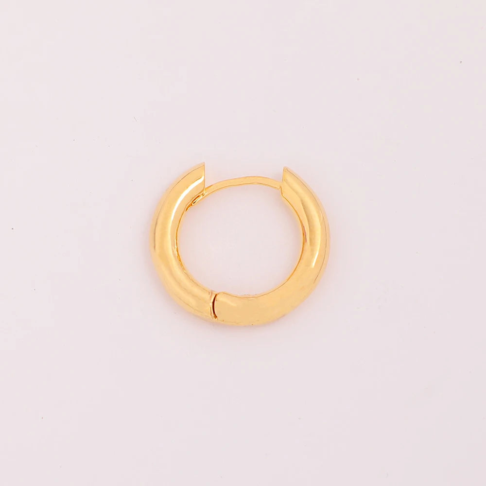 Small Fresh Luxury Women's Earrings Designer Vintage Style Earrings 18K Gold Plated Brass Simple Earrings