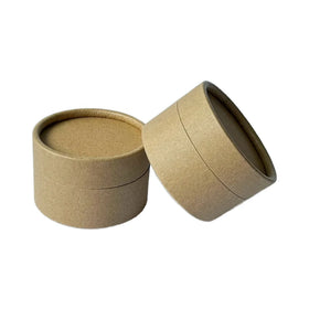 100% Biodegradable Perfume Bottle Box Eco Friendly Soap Cylinder Jar Lotion Stick Paper Tube Oil Resistant Liner