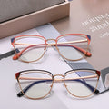 95935 Double-Colors Ladies Optical Eyeglass Frames  Fashion Men Frame for Women Anti-Blue Light Eyewear Glasses Cat-Eye Style