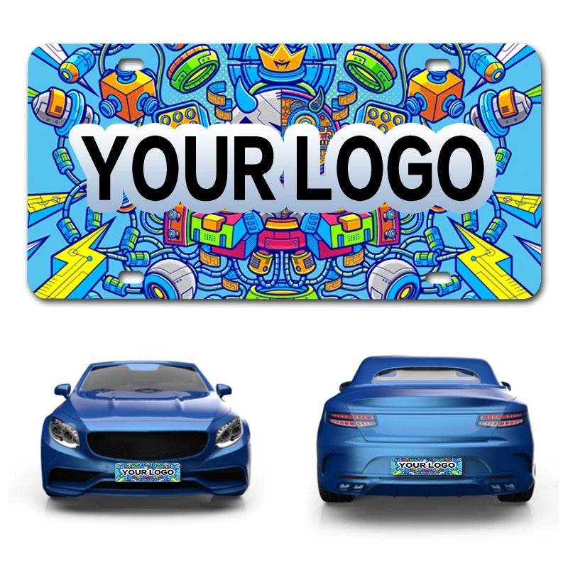 Auplex Print Licence Plate Hider Custom Car Tag License Plate Frame for Sublimation