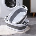 Haundry Collapsible Cleaning Bucket Pail Bucket Kitchen Bathroom Fishing Folding Recycle Wash Basin