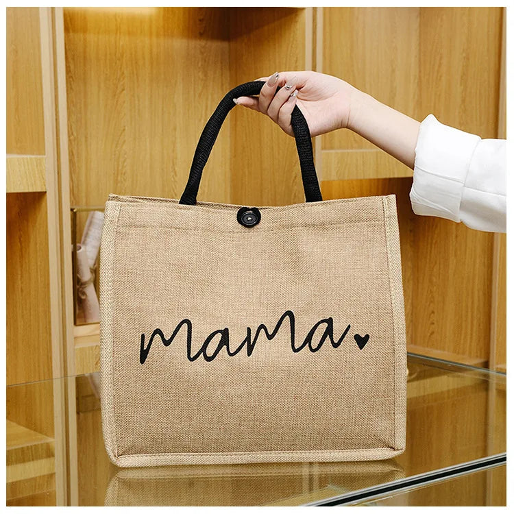 Wholesale Eco Friendly Shopper Bag Custom Printed Large Tote Beach Jute Gift Shopping  Bag With Logos