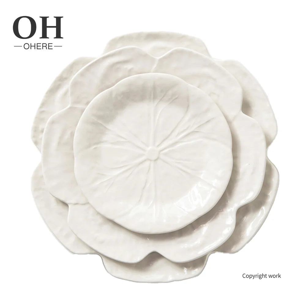 Wholesale Hot Sale Western Bone China Dinner Set Ceramic Tableware Porcelain Floral Design Luxury White Charger Plate Wedding