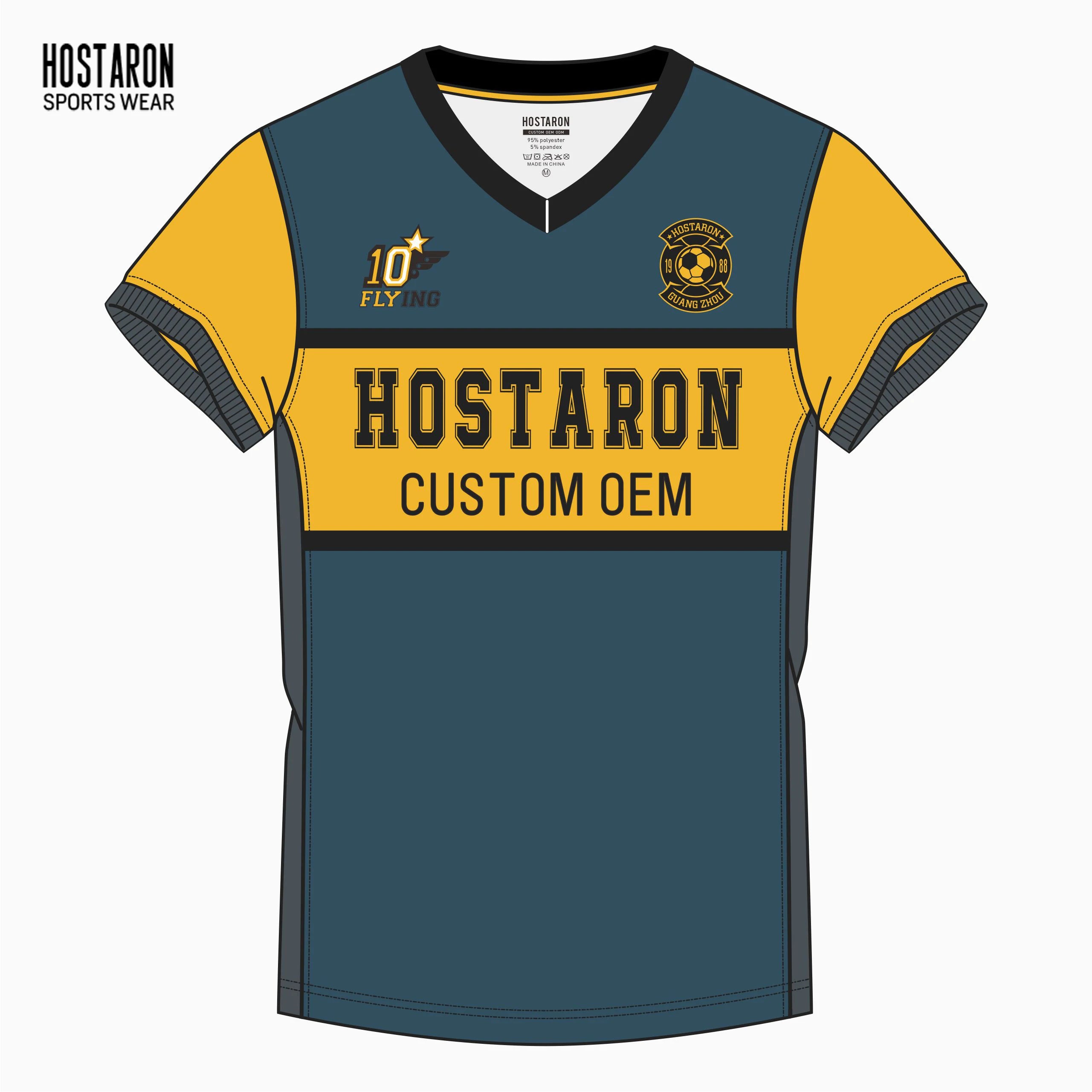 HOSTARON Quick Dry Soccer Wear Thailand T Shirts Uniform Team Soccer Jersey Sublimation Football Jersey Men