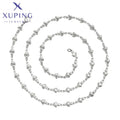 Xuping Jewelry's Stylish Stainless Steel Full Heart Chain Link Fashionable Necklace