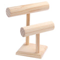 Wholesale Wooden T-Bar Jewelry Display Stand Bracelet Organizer Wood Watch Jewelry Holder Stand