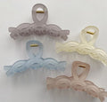 New Frosted Acrylic Twist Large Hair Claw Clip Large Shark Hair Clips Korean Hair Accessories for Women