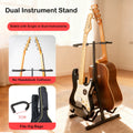 GS820 Yinyu DDP RTS Heavy Duty 20kg A-Frame Guitar Stand Double Anti-Slip Hook System for Secure Instrument Display