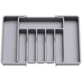 Hot Selling Kitchen Plastic Storage Box 8 Compartments Silverware Cutlery Drawer Organizer Expandable Cutlery Tray 3 Colors