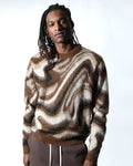 Custom logo Design Plus Size Crew Neck Knit Pullover Top Knitwear Knitted Long Sleeve Fashion Casual Men Mohair Sweater