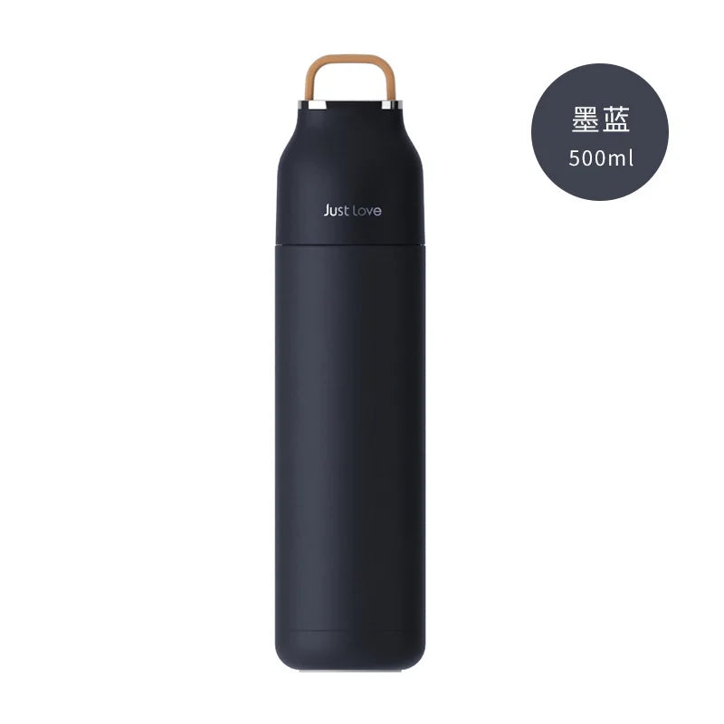 500ml Capacity Outdoor Stainless Steel Thermos Flask with Custom logo Long-lasting Heat Preservation