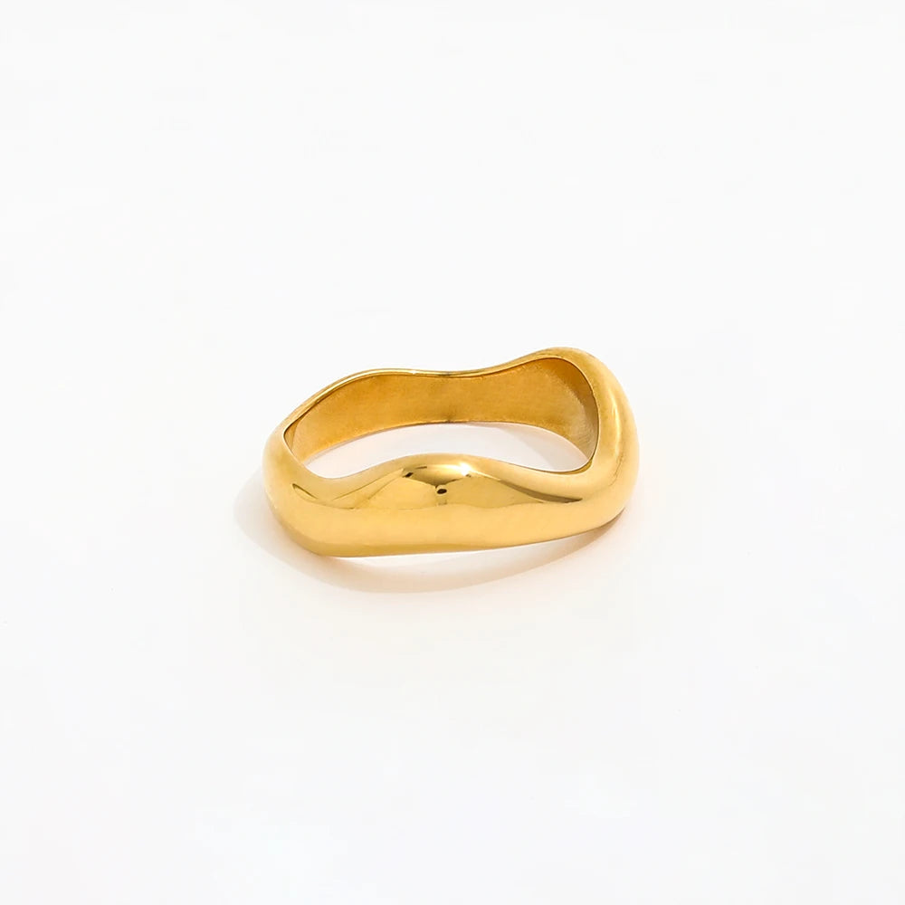 Joolim High End 18K Gold Plated  Twisted Rings for Women Finger Ring New