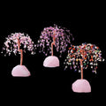Crystals Rose Quartz Tree Healing Stones Hand Made Chakras Home Decoration Wholesales Natural Handmade Love Feng Shui 3 Colors
