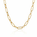 Hot Selling Stainless Steel Link Chains Exquisite Gift 18k Gold Plated Paperclip Choker Necklace