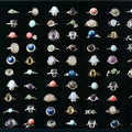 Fashion Rings 2022 Women 6*8mm Adjustable Green Jade Ring  for Women Nature Healing Crystal Ring