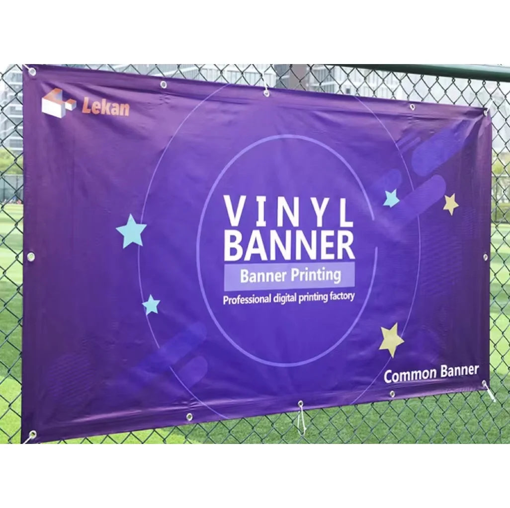 Custom Happy Birthday Vinyl Background PVC Hanging Banner